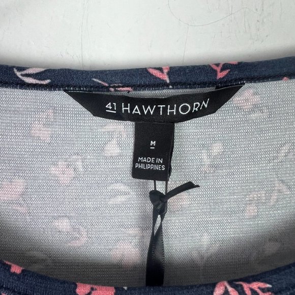 NWT Stitch Fix 41 Hawthorn Brigitte Knit Dress Ditsy Floral Navy Size Medium M - Picture 5 of 10